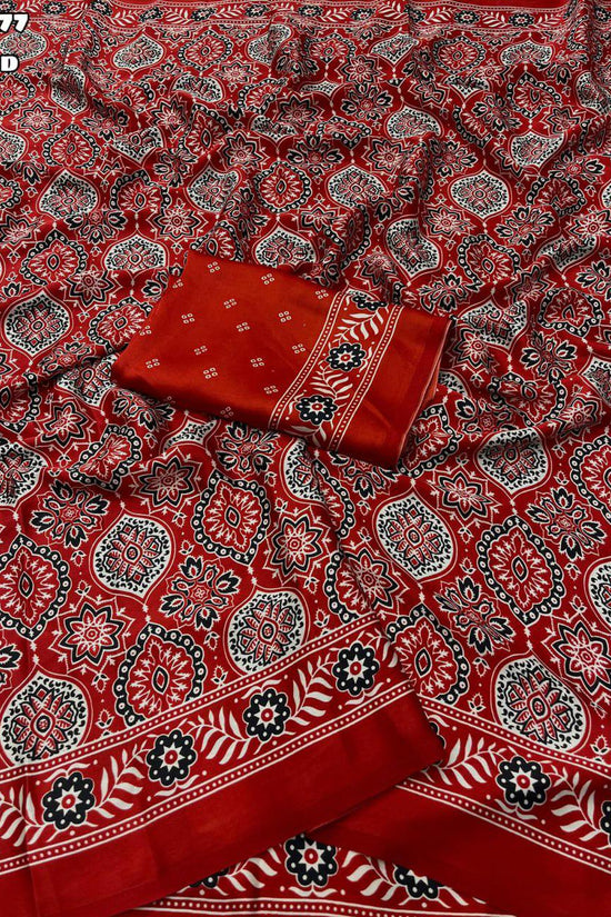 JAPAN SILK  PAITHNI AJRAKH SAREE