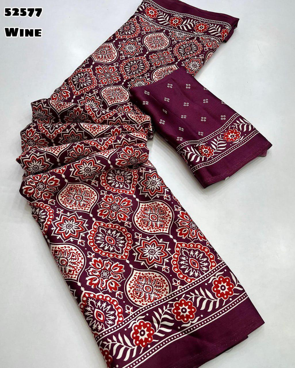 JAPAN SILK  PAITHNI AJRAKH SAREE