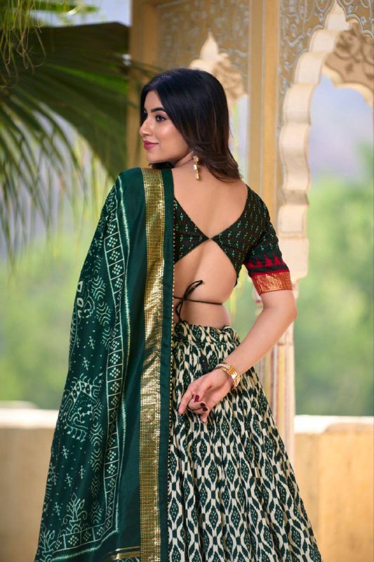 Patola print With Foil Work Lehenga Choli
