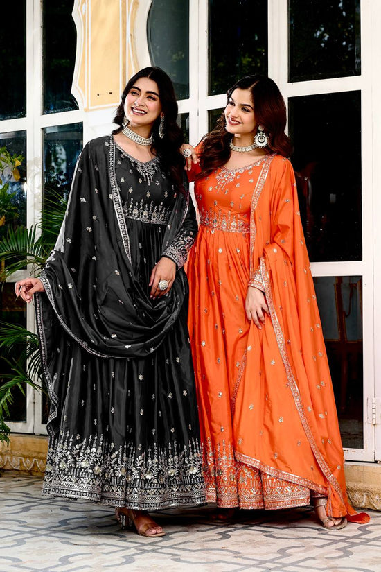 American Silk Two Pic Party & Weeding Wear Gown