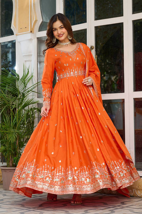 American Silk Two Pic Party & Weeding Wear Gown