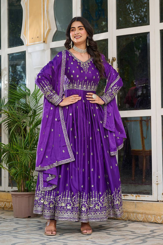 American Silk Two Pic Party & Weeding Wear Gown