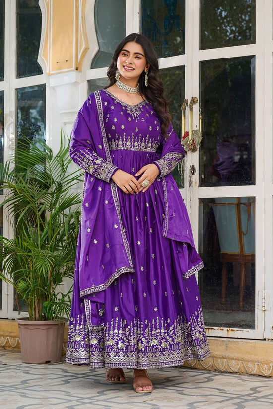 American Silk Two Pic Party & Weeding Wear Gown