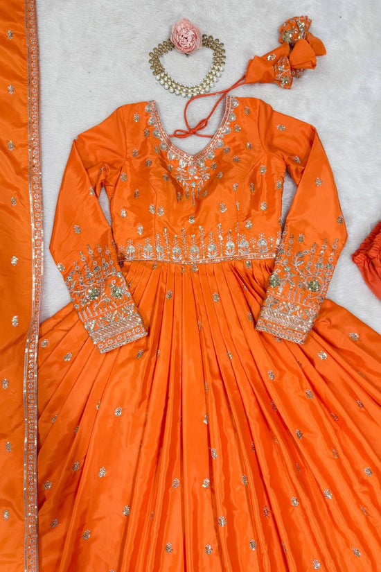 American Silk Two Pic Party & Weeding Wear Gown