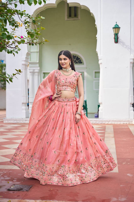 Royal Blush Pink Party Wear & Weeding Wear Lehenga Choli