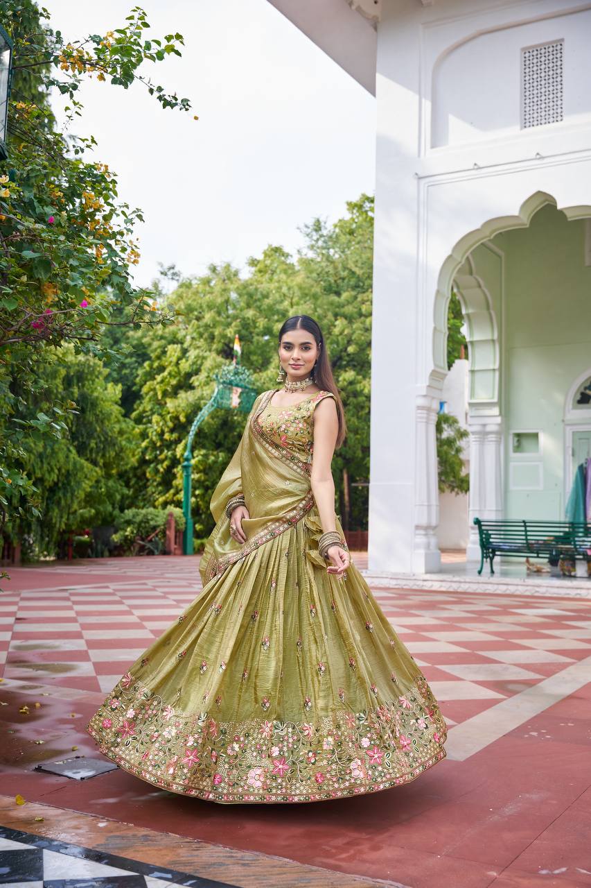 Royal Blush Pink Party Wear & Weeding Wear Lehenga Choli