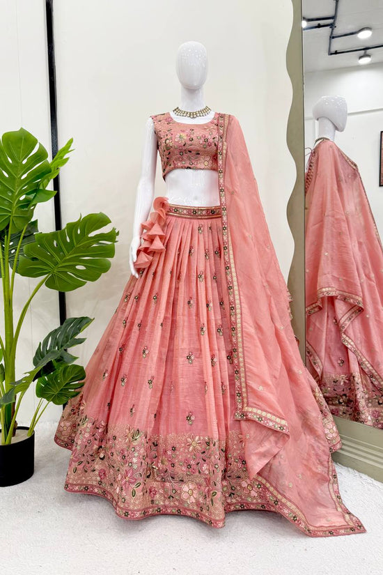 Royal Blush Pink Party Wear & Weeding Wear Lehenga Choli