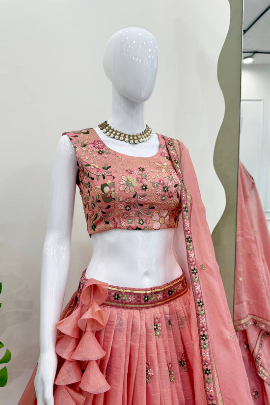 Royal Blush Pink Party Wear & Weeding Wear Lehenga Choli