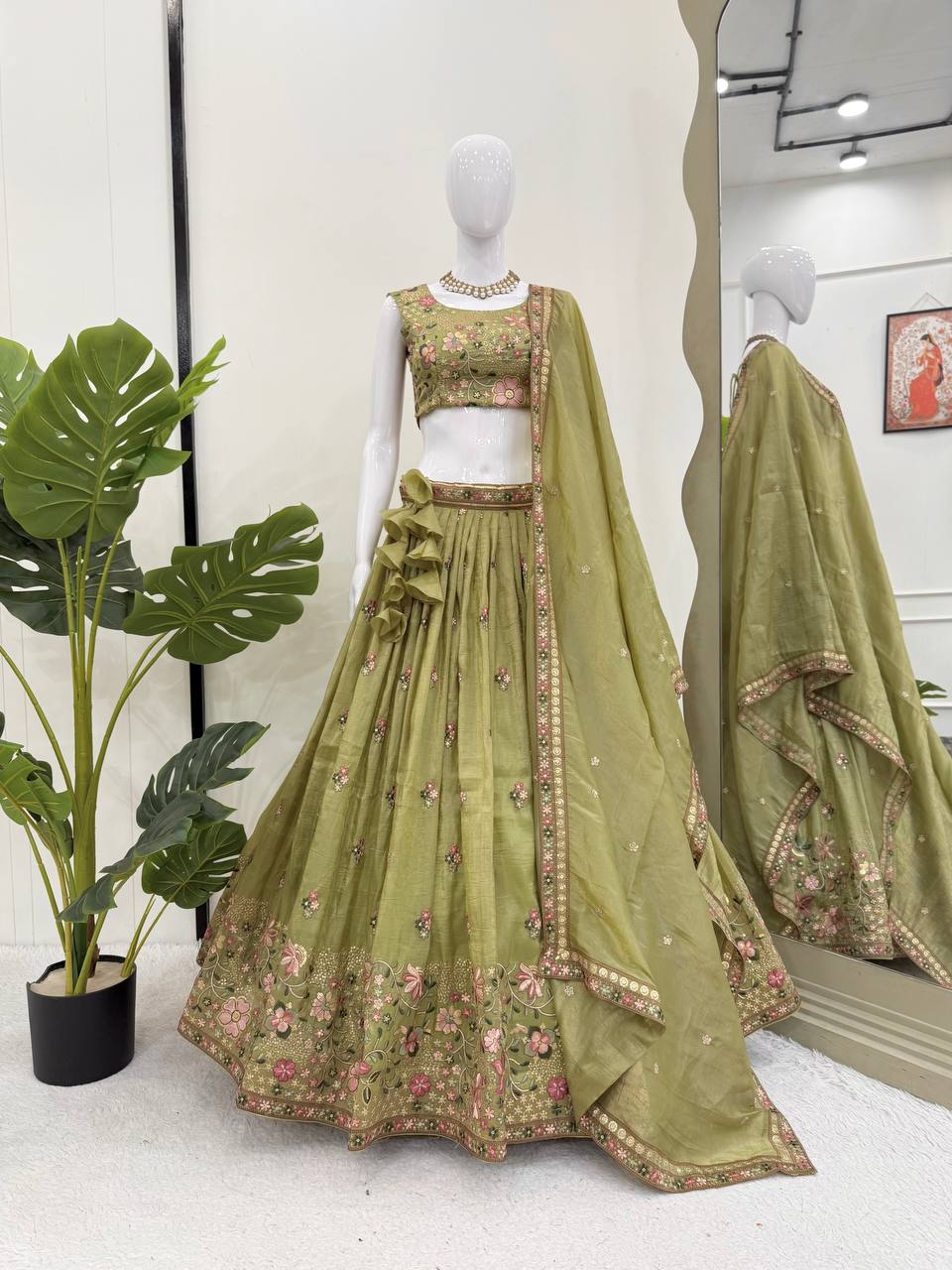 Royal Blush Pink Party Wear & Weeding Wear Lehenga Choli