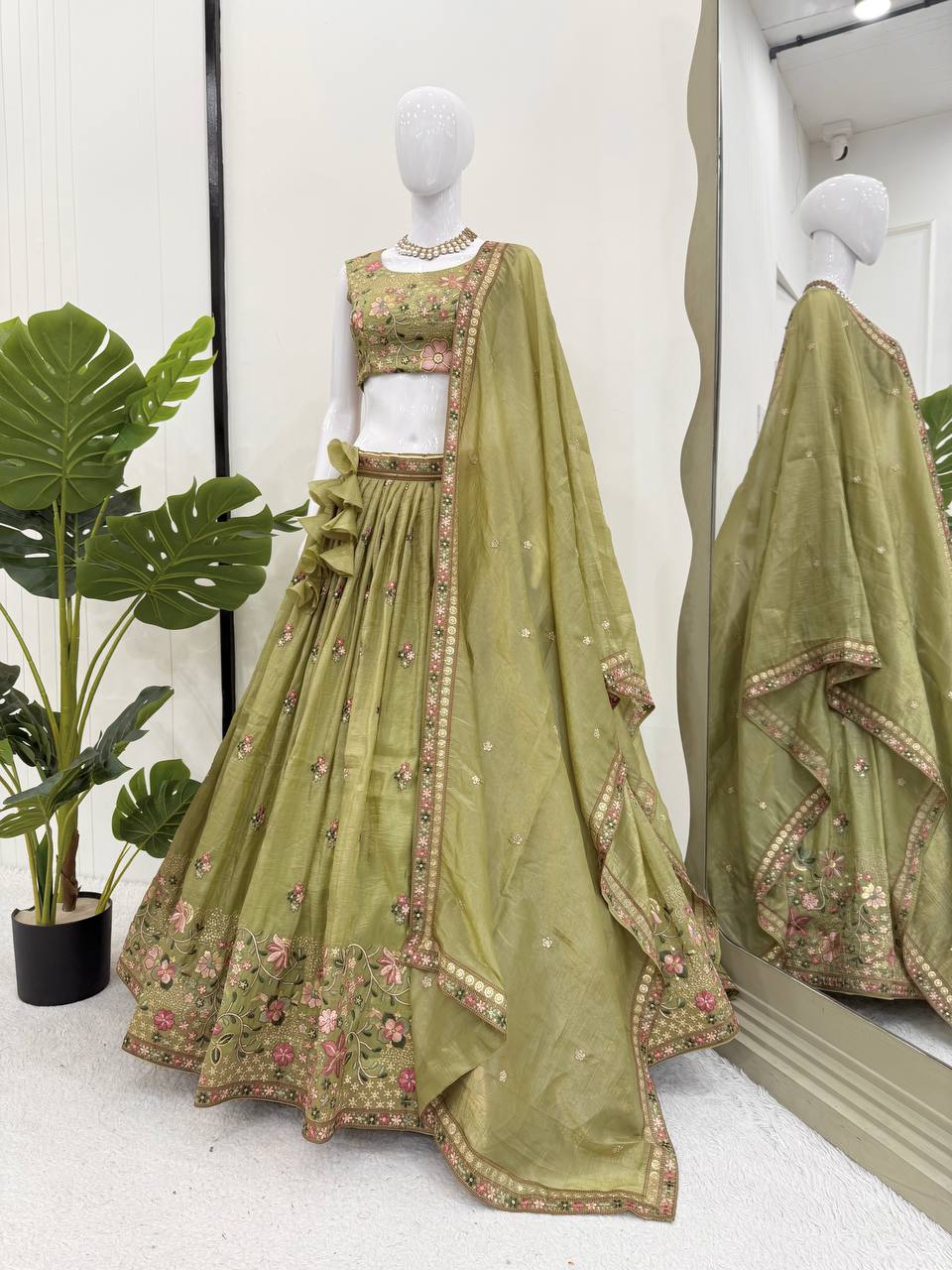 Royal Blush Pink Party Wear & Weeding Wear Lehenga Choli
