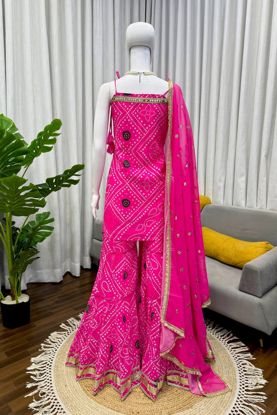 Classic Ethnic Bandhani  Sharara out fit *