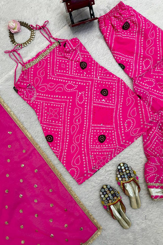 Classic Ethnic Bandhani  Sharara out fit *