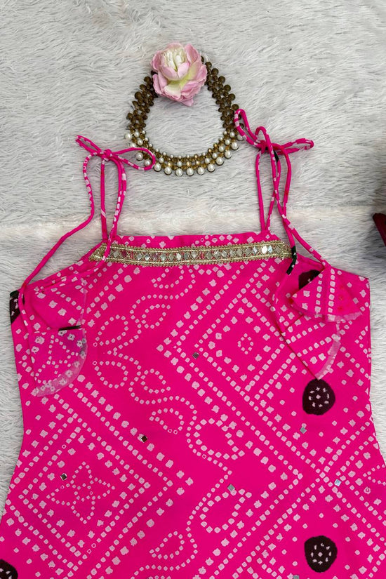 Classic Ethnic Bandhani  Sharara out fit *