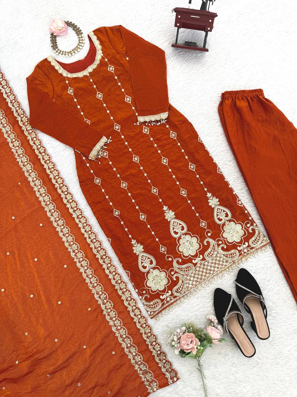 exclusive 3-piece set – crafted for comfort, stitched with grace Full kurta Set