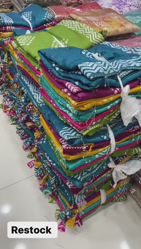 batik print seqance Rich Look Saree