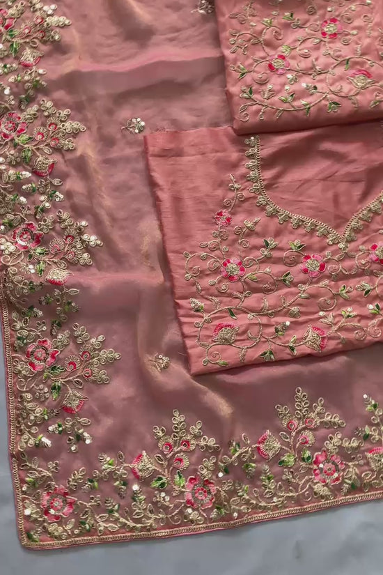 Wedding Special Party Wear Soft NxC Moss chiffon saree