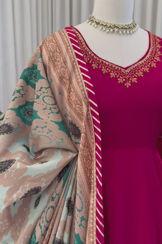 Designer Gown Set – Elegant Ethnic Wear