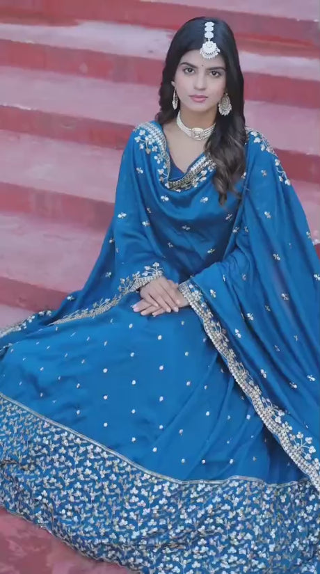 Embroidery Rajwadi work  Lehenga Choli