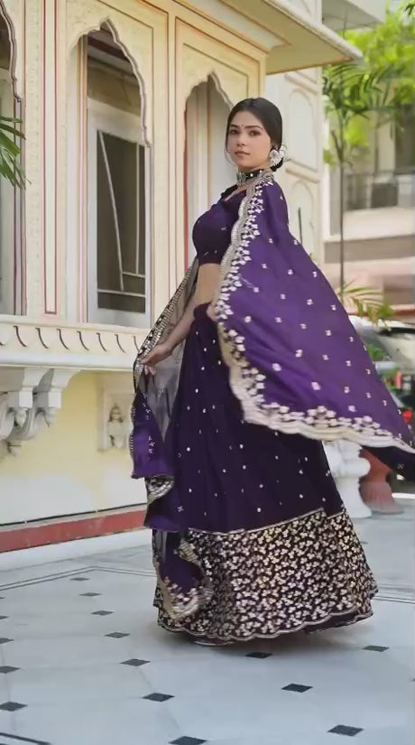 Embroidery Rajwadi work  Lehenga Choli
