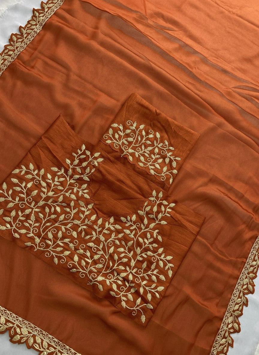 Party Wear Soft Rangoli Silk Saree