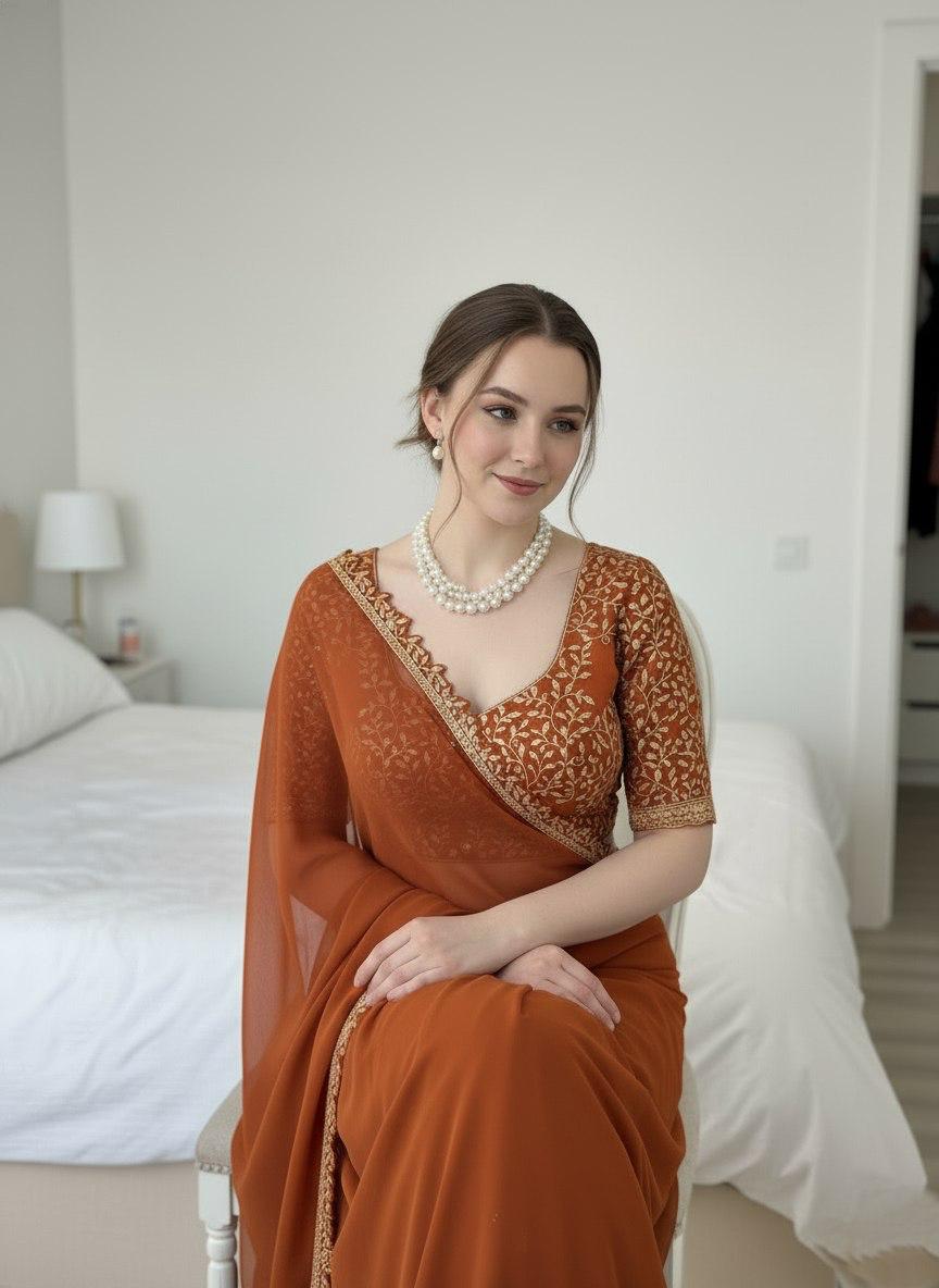 Party Wear Soft Rangoli Silk Saree