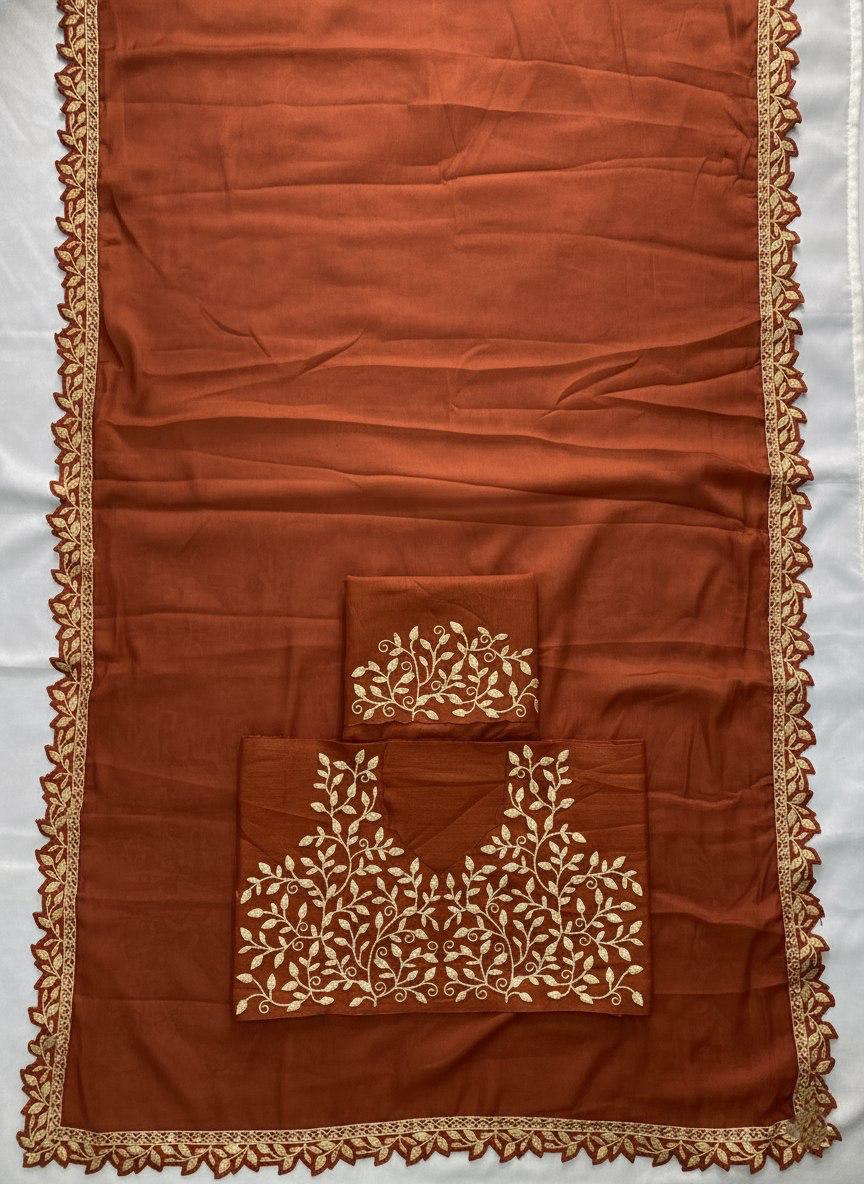 Party Wear Soft Rangoli Silk Saree