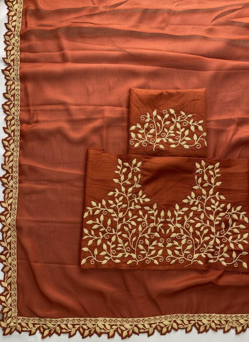 Party Wear Soft Rangoli Silk Saree