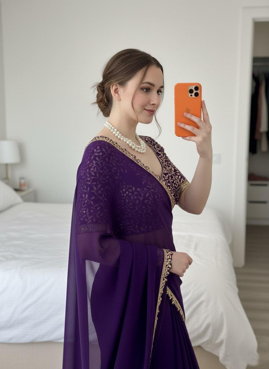 Party Wear Soft Rangoli Silk Saree