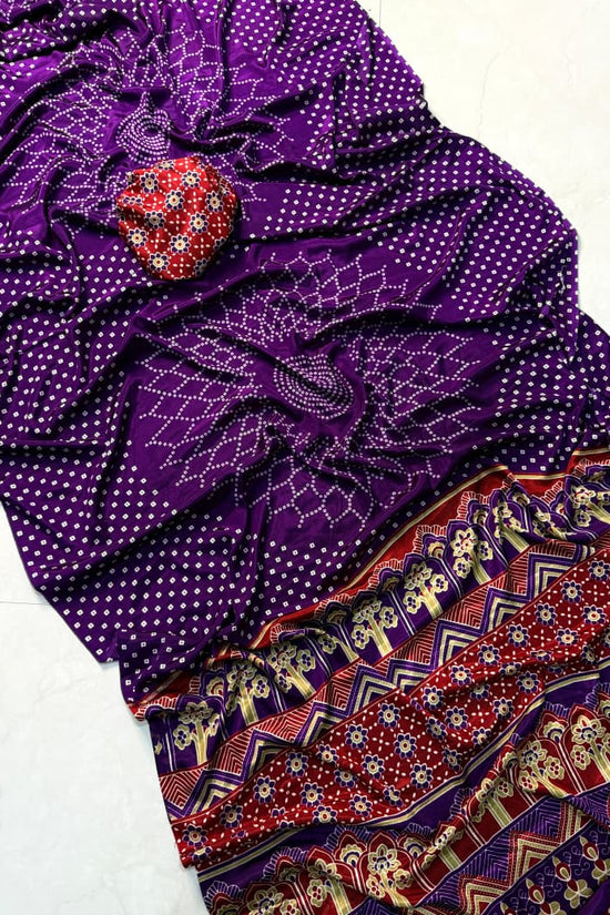 🌺new supar AJRAKH saree🌺