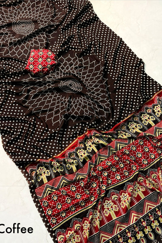 🌺new supar AJRAKH saree🌺