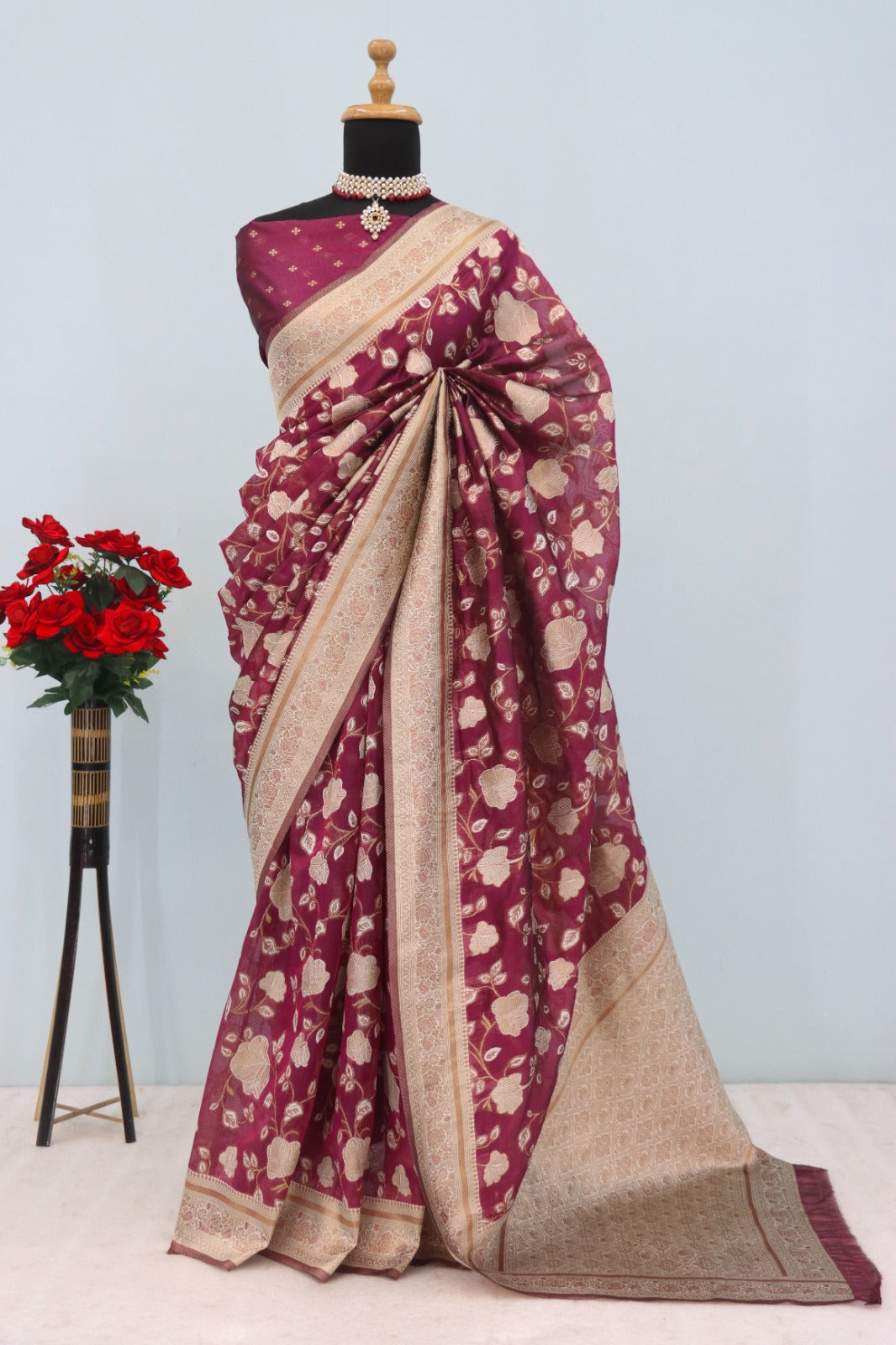 TISSUE SILK  BOLLYWOOD  SAREE
