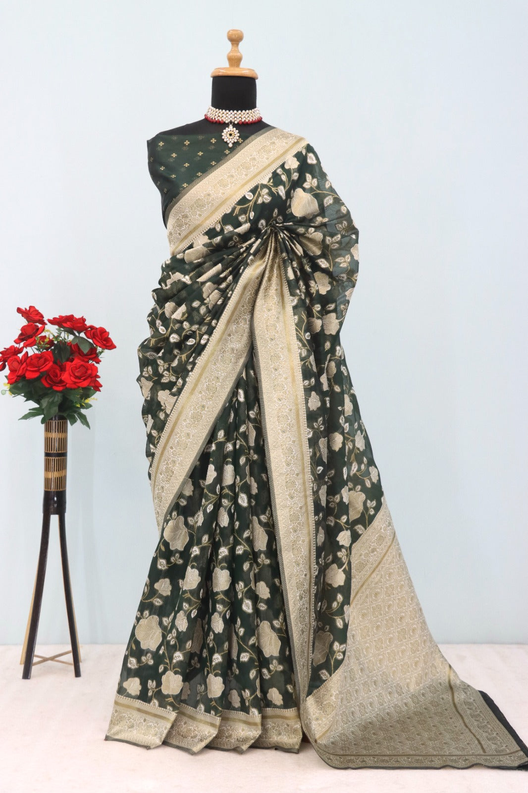 TISSUE SILK  BOLLYWOOD  SAREE