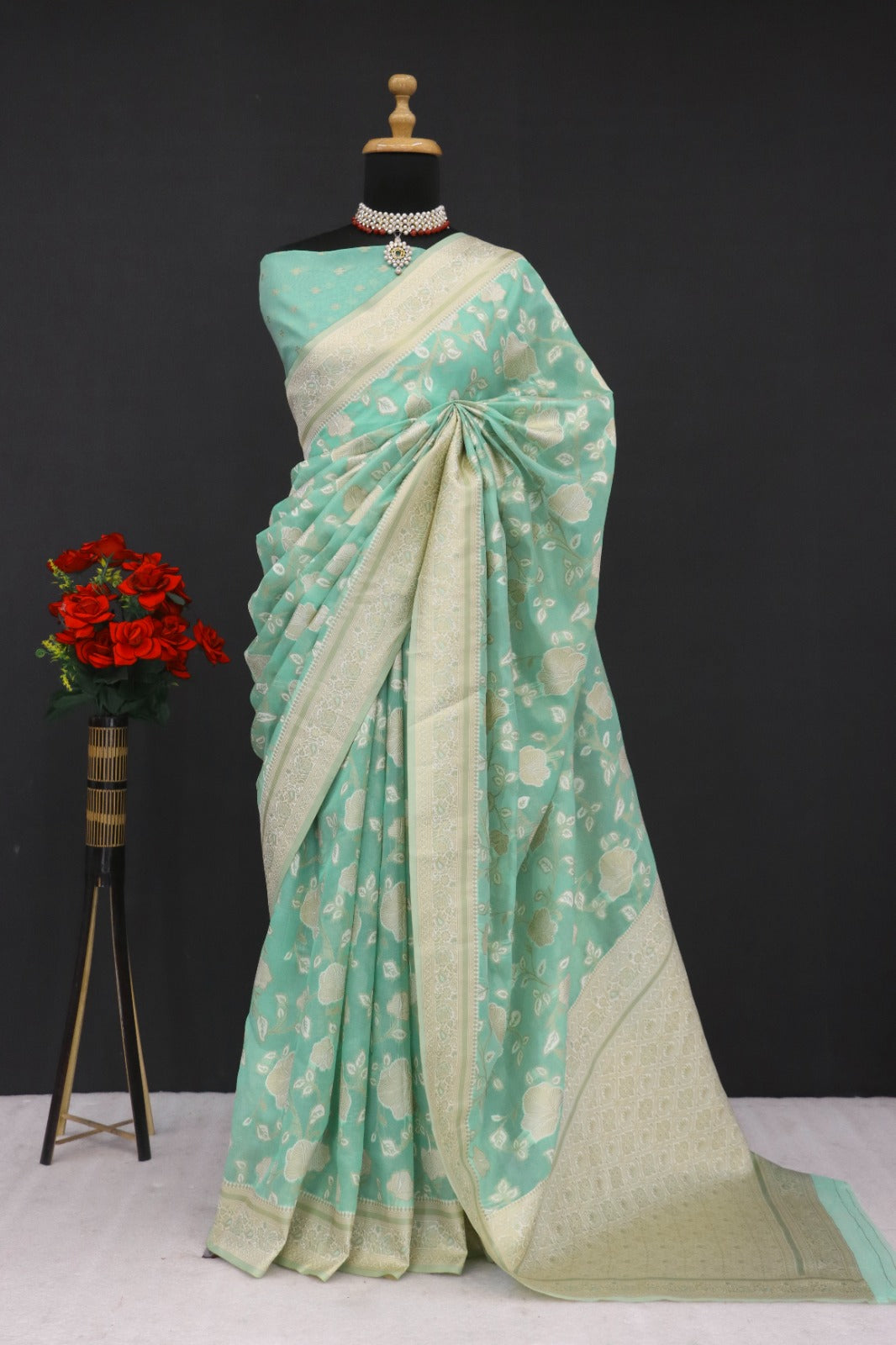 TISSUE SILK  BOLLYWOOD  SAREE