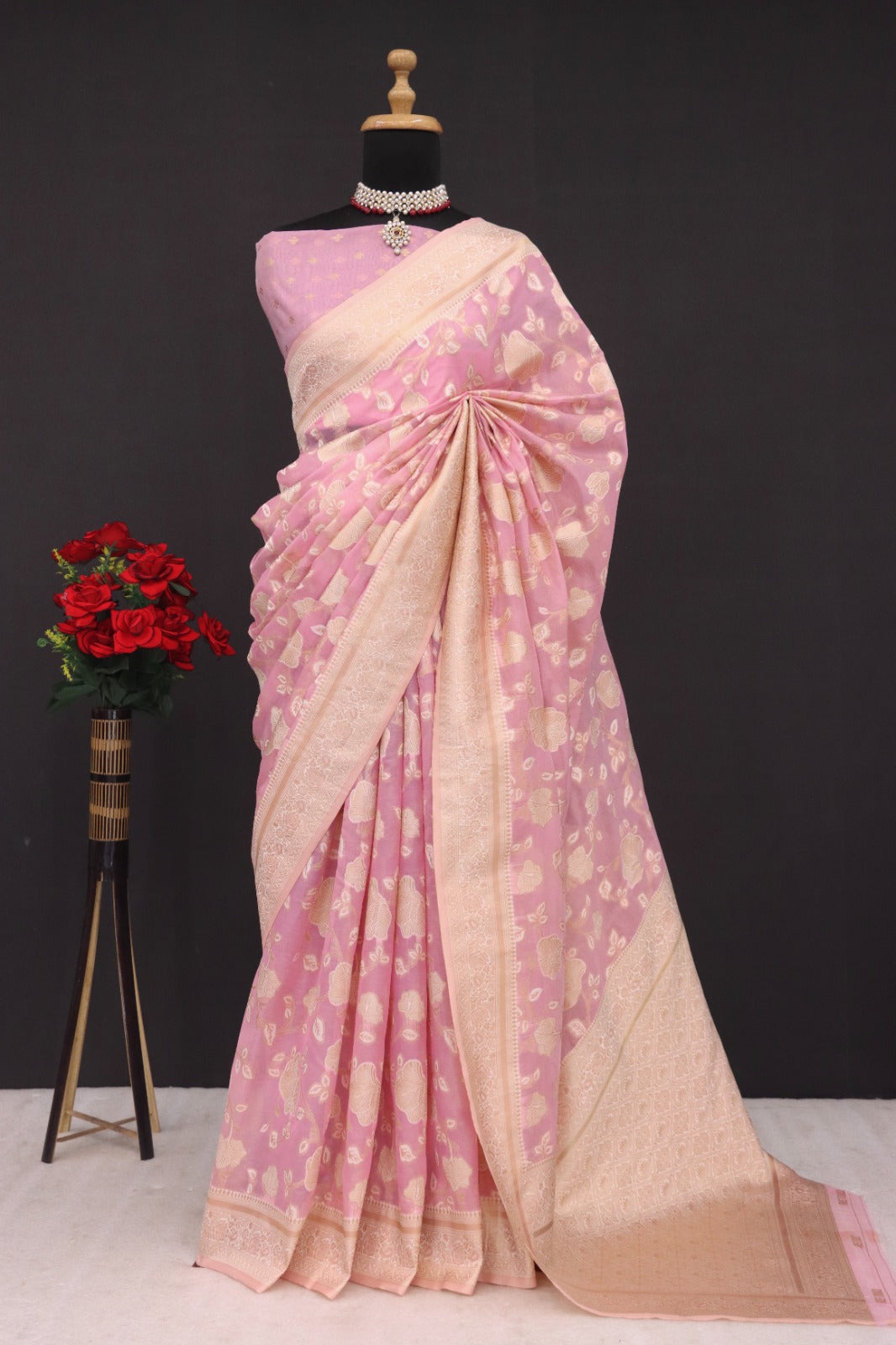 TISSUE SILK  BOLLYWOOD  SAREE