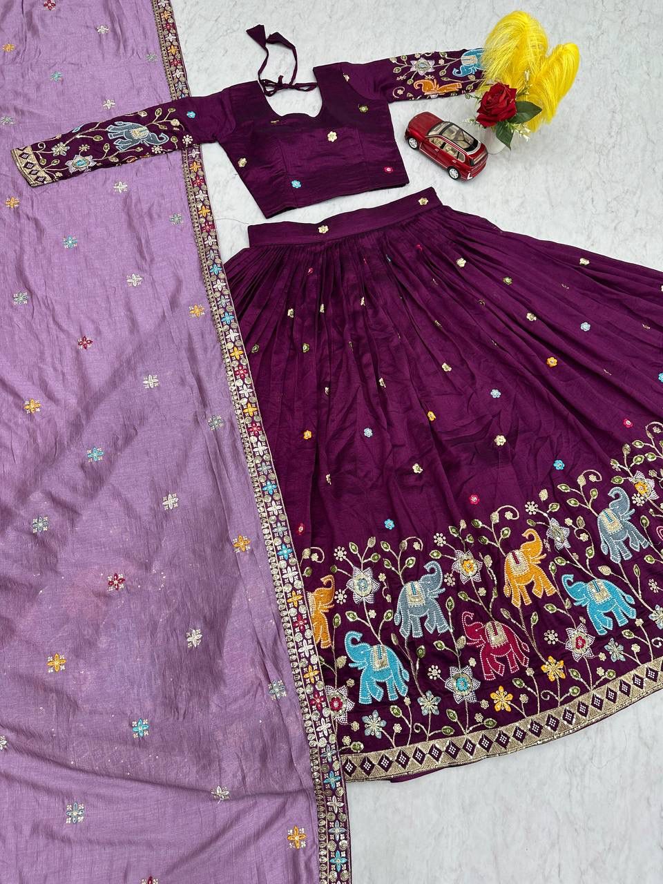 Wedding and party  wear  Lehenga Choli With Cancan👗