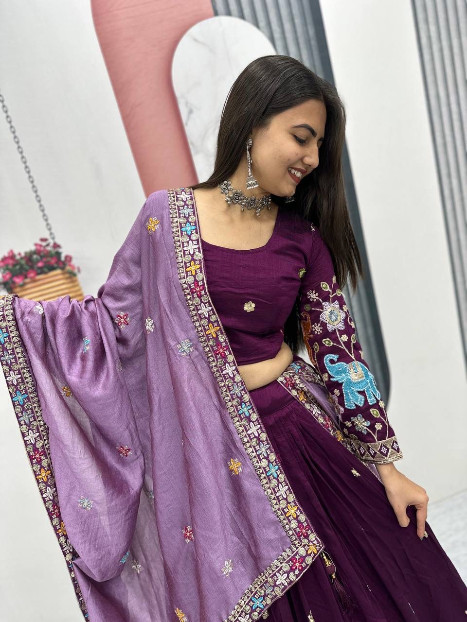 Wedding and party  wear  Lehenga Choli With Cancan👗